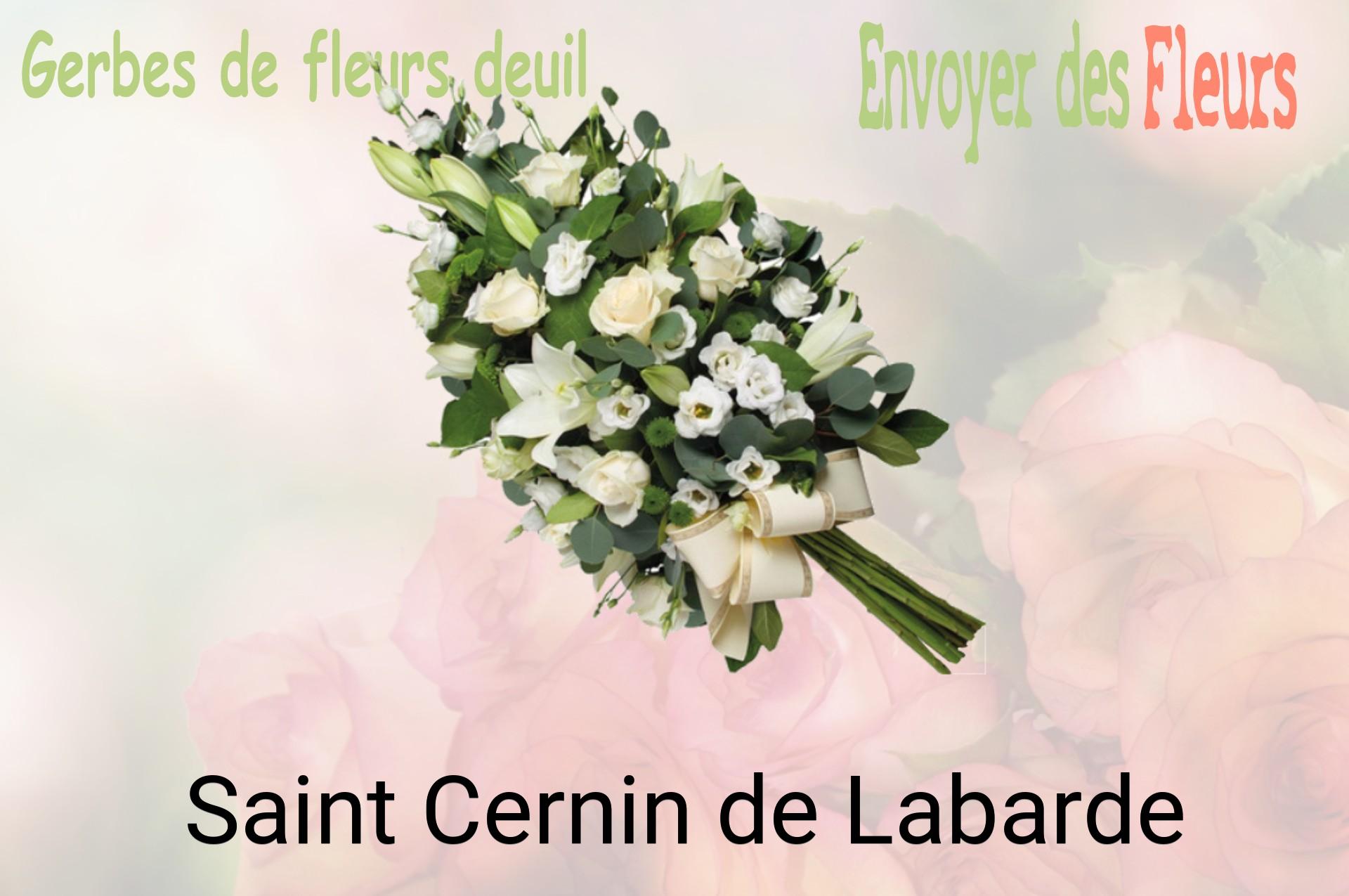 Gerbe de fleurs de deuil livrée à Saint-Cernin-de-Labarde